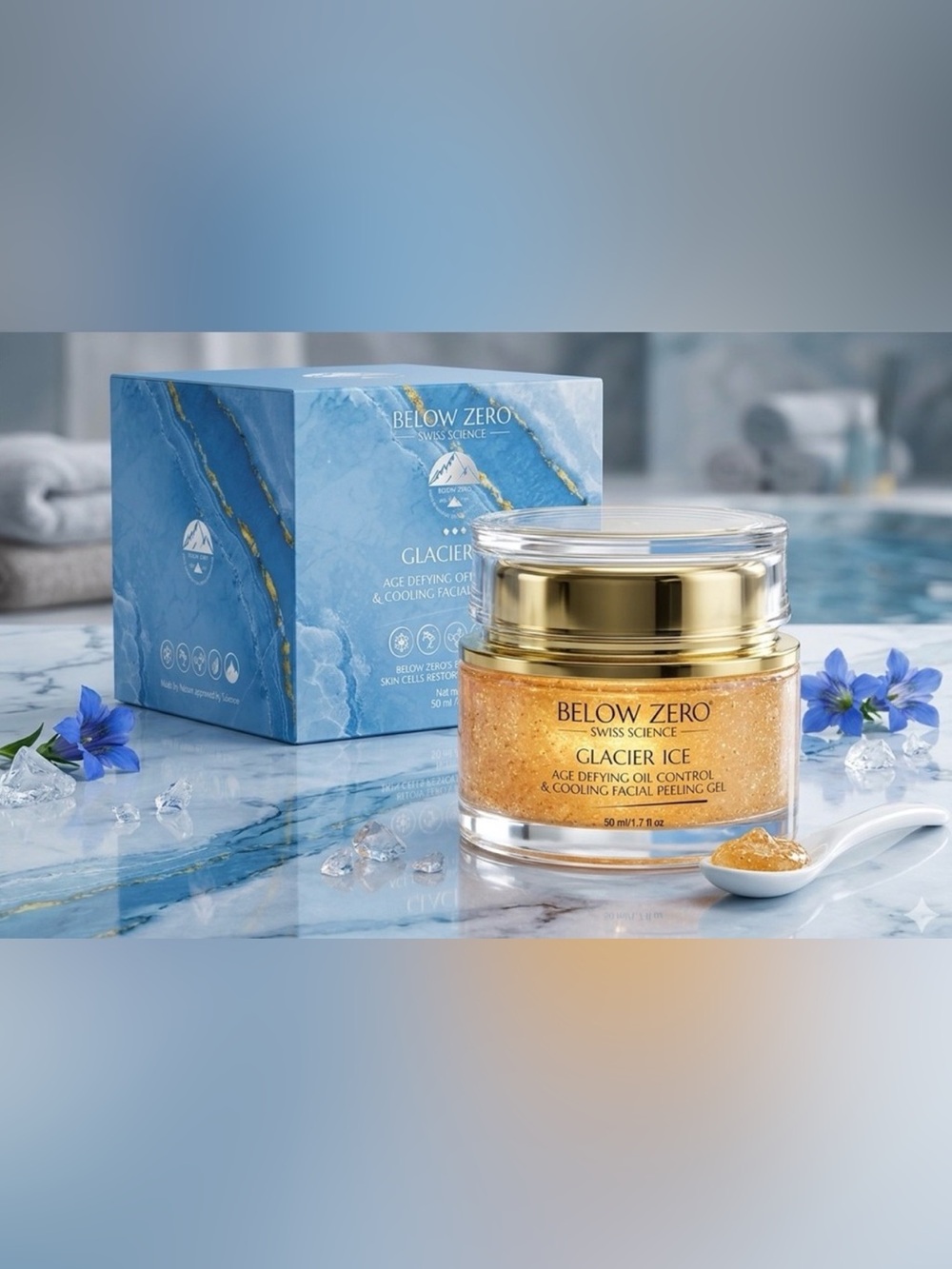 Below Zero Arctic Fresh Cooling Facial Peeling Gel ~ Retail $400